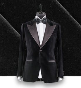 Smoking noir velours tailleur paris costume sur mesure