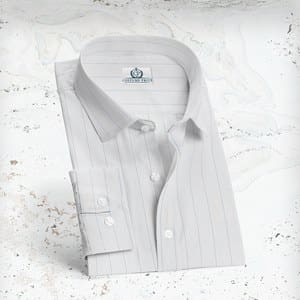 Chemise blanche larges Rayures sur-mesure tailleur paris