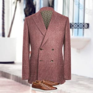 veste croisée été bordeaux lin tailleur sur mesure paris veste mariage